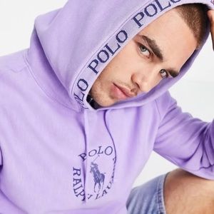 Unisex Purple Polo Ralph Lauren Sweatshirt NWT
